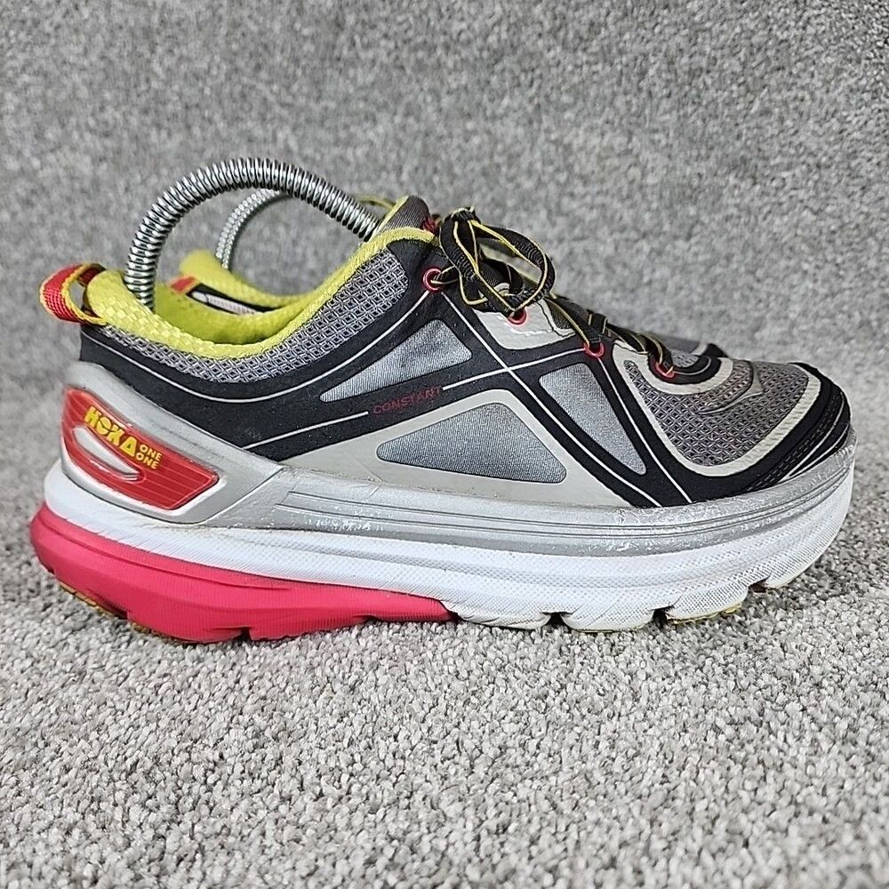 Hoka One Constant 1007852 GPPCT Women's Gray Running Shoes Sneakers Size 7.5